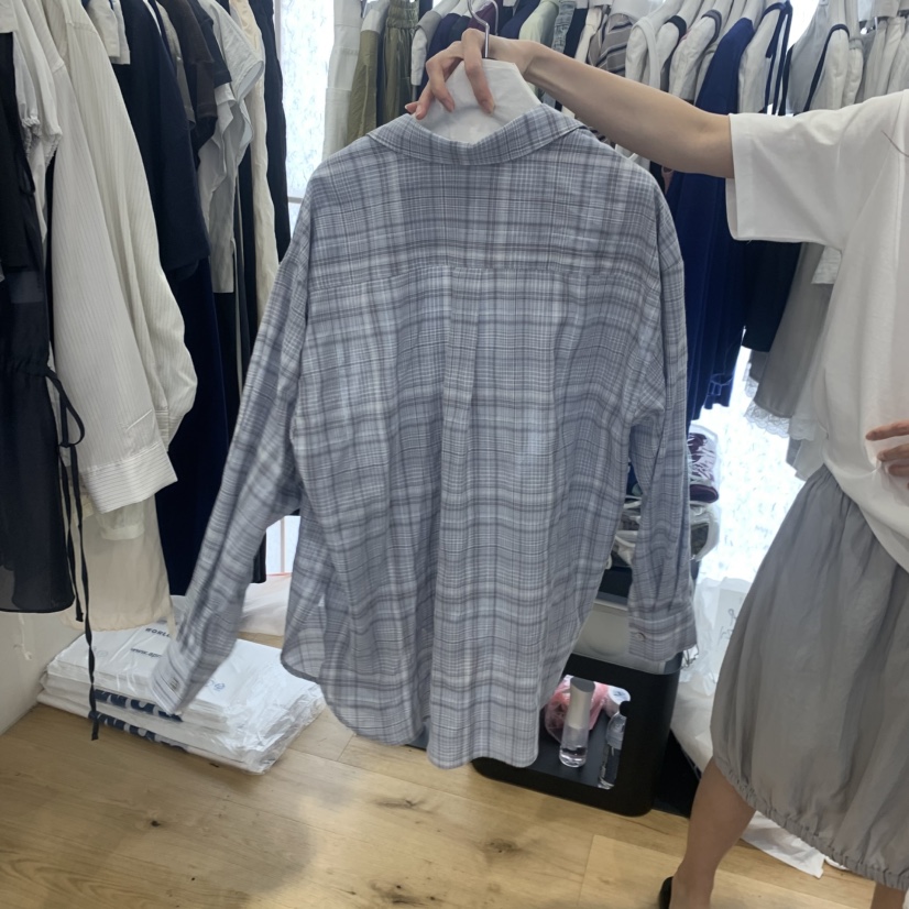 FLAT韓國代購女裝新品人氣26夏季時尚休閑26春夏襯衫蕾絲衫FLAT襯衫/蕾絲衫