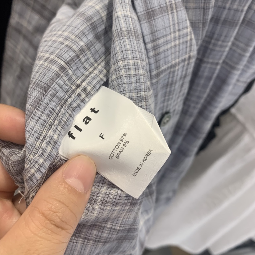 FLAT韓國代購女裝新品人氣26夏季時尚休閑26春夏襯衫蕾絲衫FLAT襯衫/蕾絲衫
