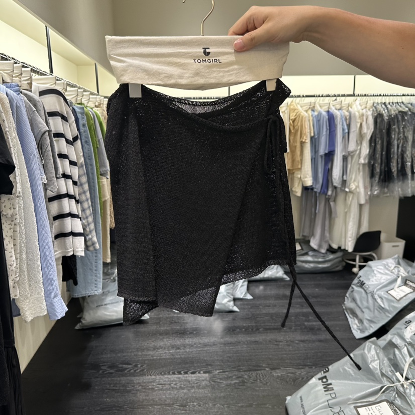 TOMGIRL東大門實拍韓國女裝新品推薦職業時尚熱賣短裙網狀TOMGIRL短裙圖色3