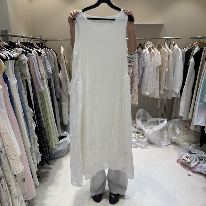 HER/PLAYLIST東大門實拍韓國女士新品職業推薦連衣裙褶皺HER/PLAYLIST連衣裙圖色1