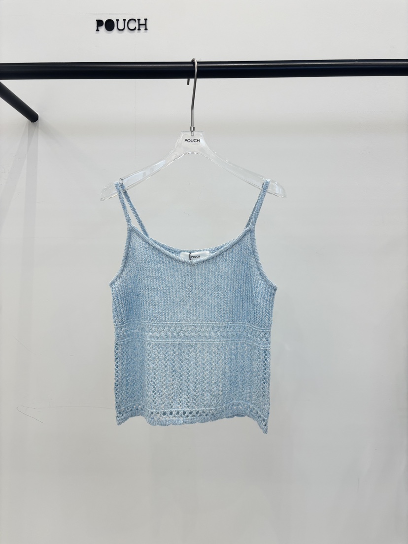 POUCH韓國直郵女裝新品26夏季26春夏職業熱賣休閑吊帶背心POUCH吊帶/背心圖色3