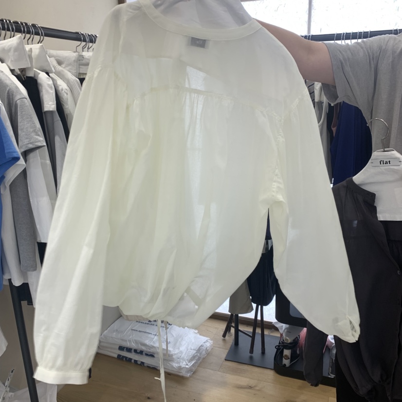 FLAT韓國代購女裝新品推薦時尚職業休閑26春夏襯衫蕾絲衫FLAT襯衫/蕾絲衫