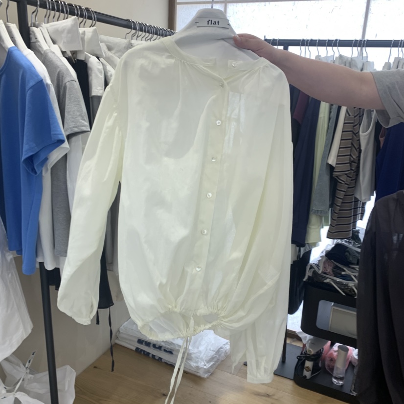 FLAT韓國代購女裝新品推薦時尚職業休閑26春夏襯衫蕾絲衫FLAT襯衫/蕾絲衫圖色2
