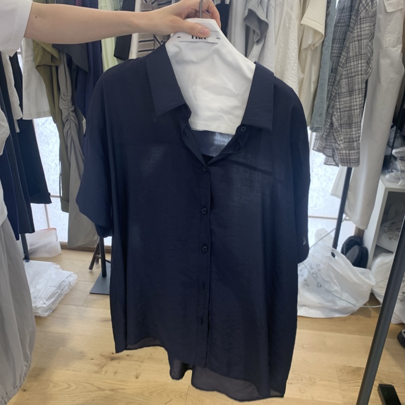 FLAT韓國直郵女士新品休閑職業26春夏26夏季熱賣襯衫蕾絲衫FLAT襯衫/蕾絲衫圖色2