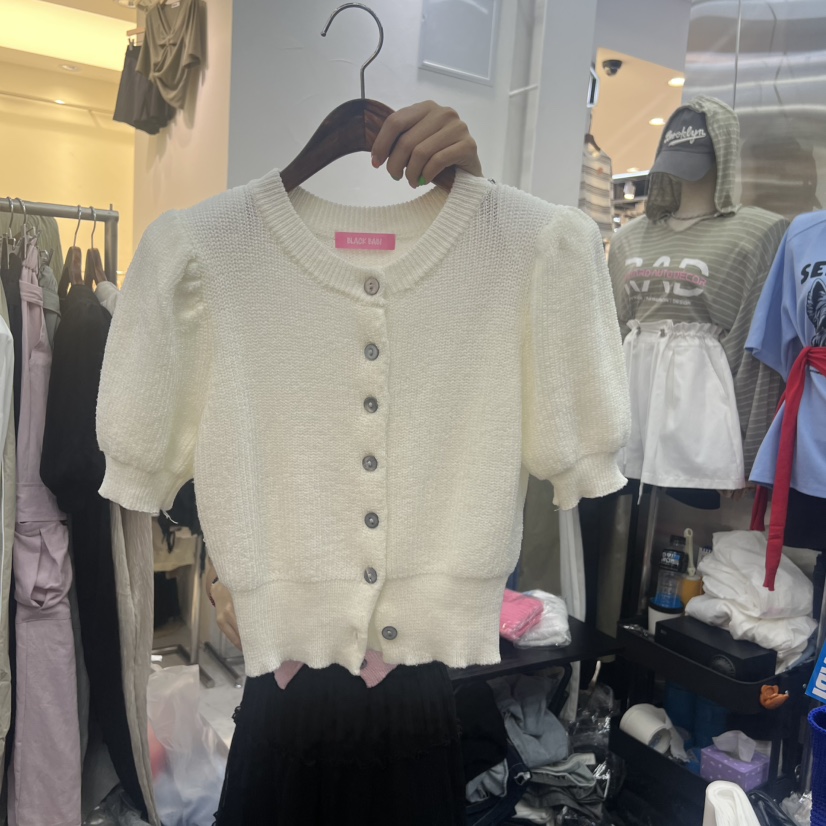BLACK BABI韓國直郵實拍女士新品26夏季休閑人氣職業針織衫BLACK BABI針織衫圖色2