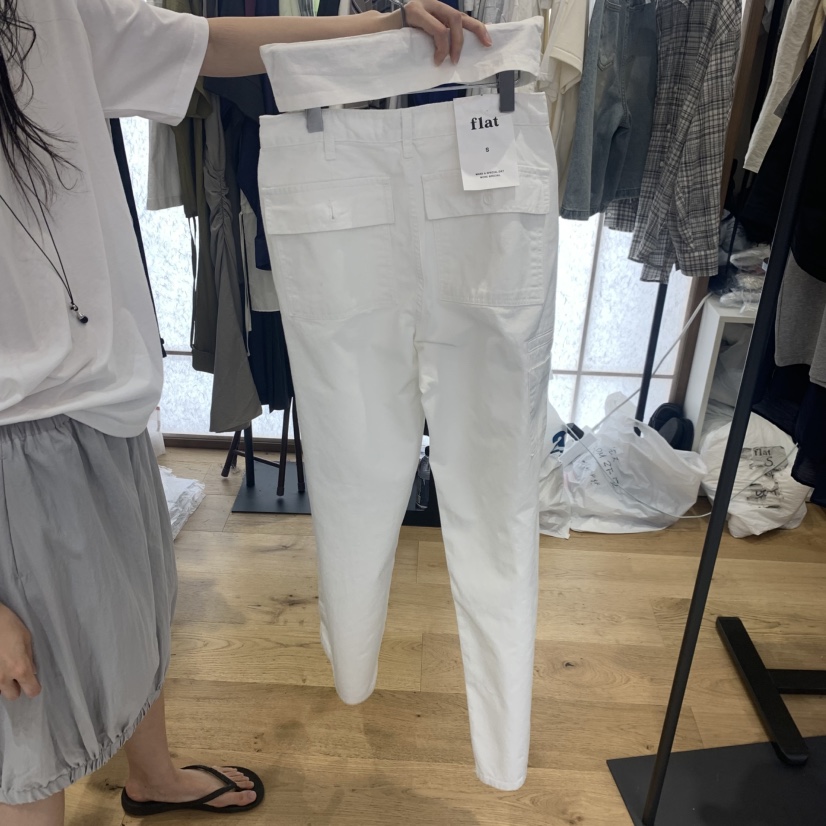 FLAT韓國直郵實拍女裝新品26夏季休閑人氣26春夏熱賣休閑褲FLAT休閑褲