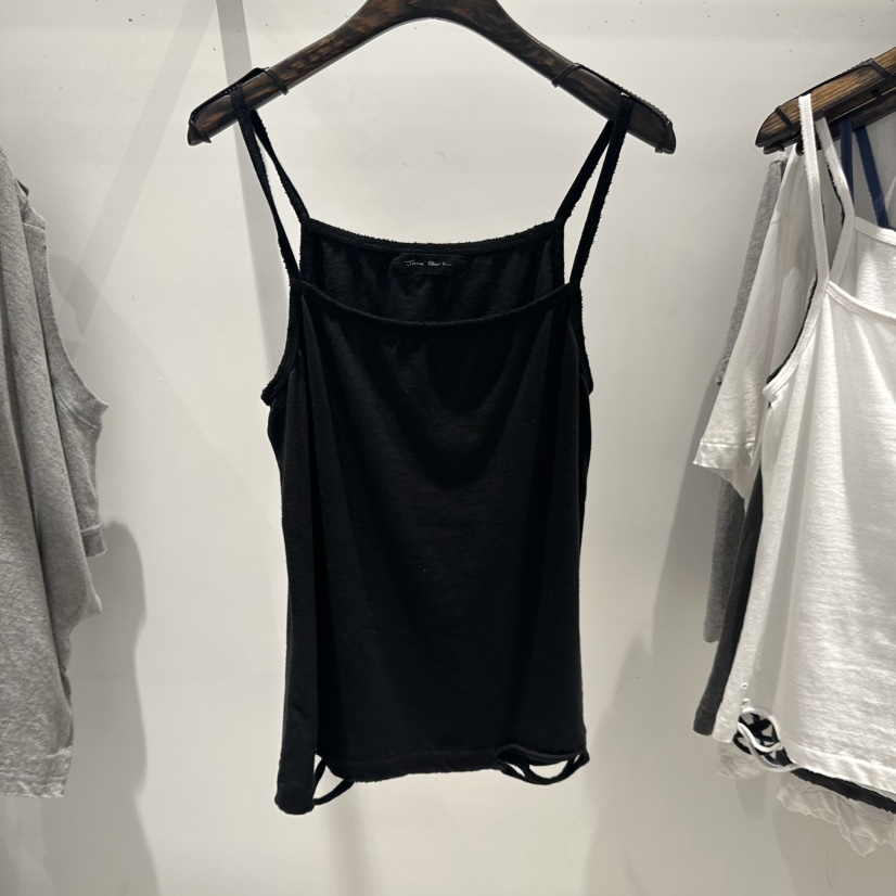 JANE BIRKIN韓國直郵女裝新品時尚休閑26春夏吊帶背心無袖JANE BIRKIN設計師品牌吊帶/背心圖色2黑色