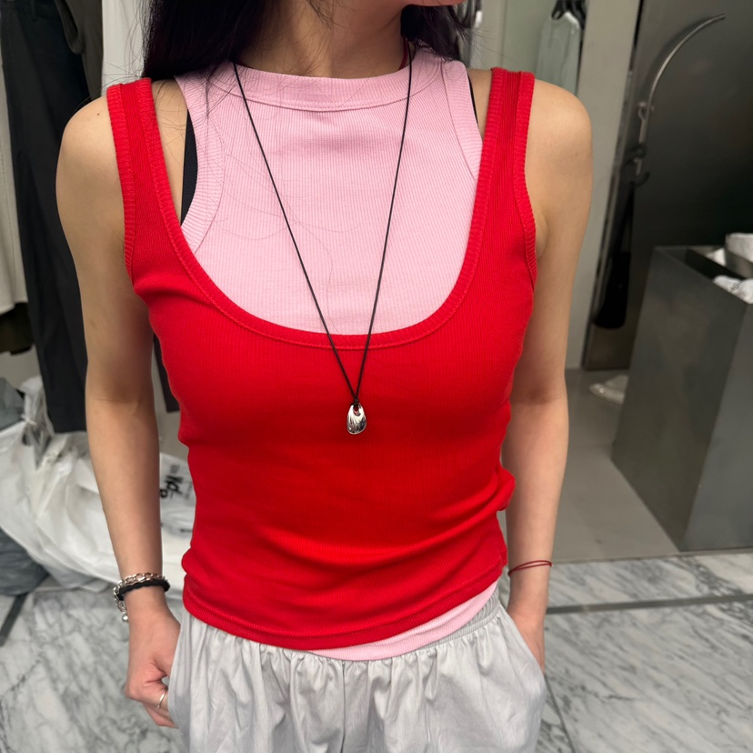 PAIRING韓國東大門代購女士新品熱賣時尚吊帶背心露背羅紋PAIRING吊帶/背心