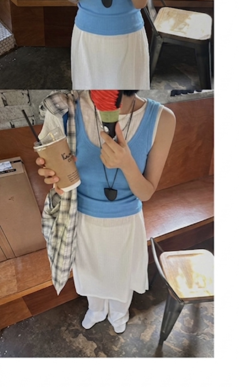 PAIRING東大門實拍韓國女裝新品26春夏職業時尚吊帶背心羅紋PAIRING吊帶/背心