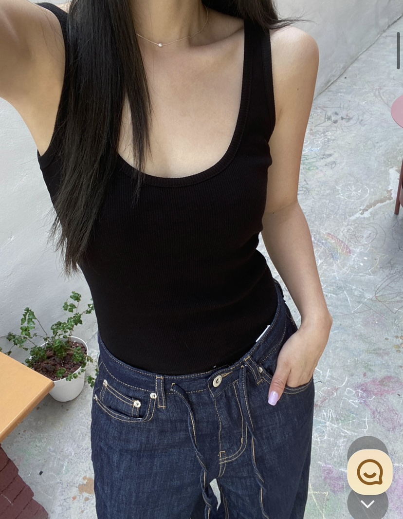 PAIRING東大門實拍韓國女裝新品26春夏職業時尚吊帶背心羅紋PAIRING吊帶/背心