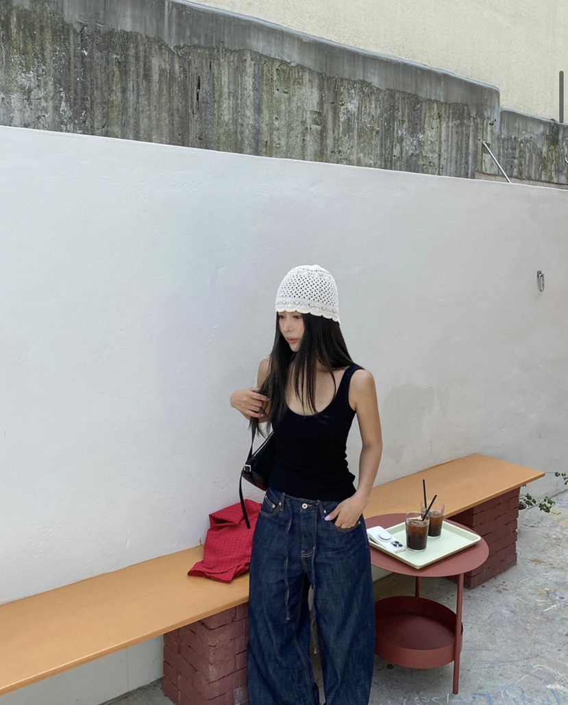 PAIRING東大門實拍韓國女裝新品26春夏職業時尚吊帶背心羅紋PAIRING吊帶/背心
