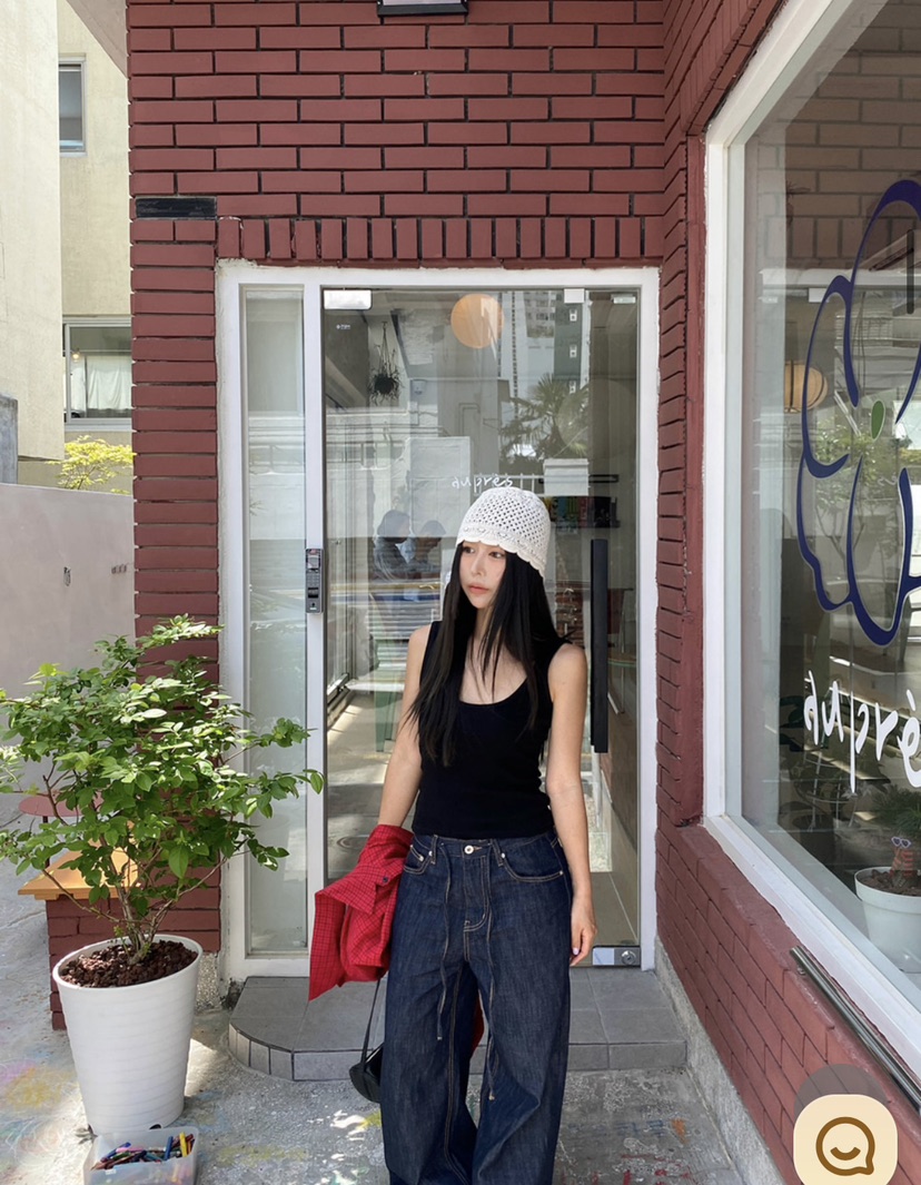 PAIRING東大門實拍韓國女裝新品26春夏職業時尚吊帶背心羅紋PAIRING吊帶/背心