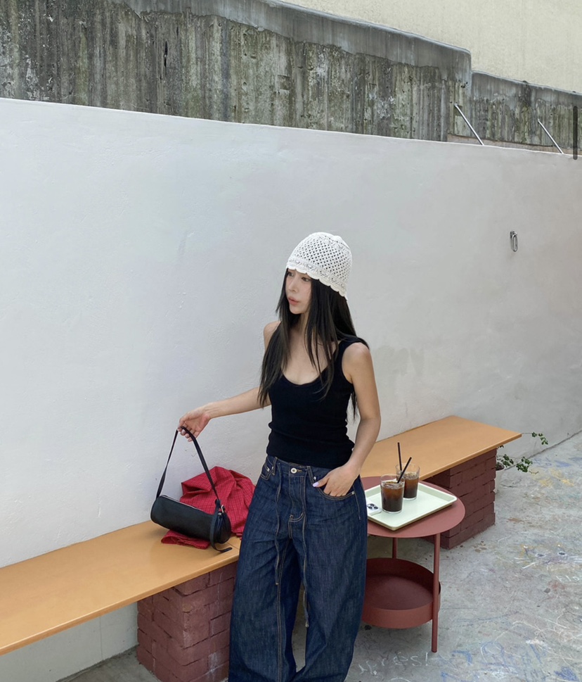 PAIRING東大門實拍韓國女裝新品26春夏職業時尚吊帶背心羅紋PAIRING吊帶/背心