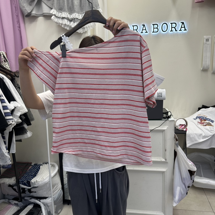 BORA BORA韓國代購女裝新品推薦時尚熱賣26春夏T恤假兩件BORA BORAT恤