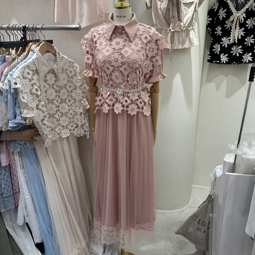BIKINI韓國直郵女士新品時尚熱賣26夏季休閑連衣裙不含腰帶BIKINI連衣裙圖色1