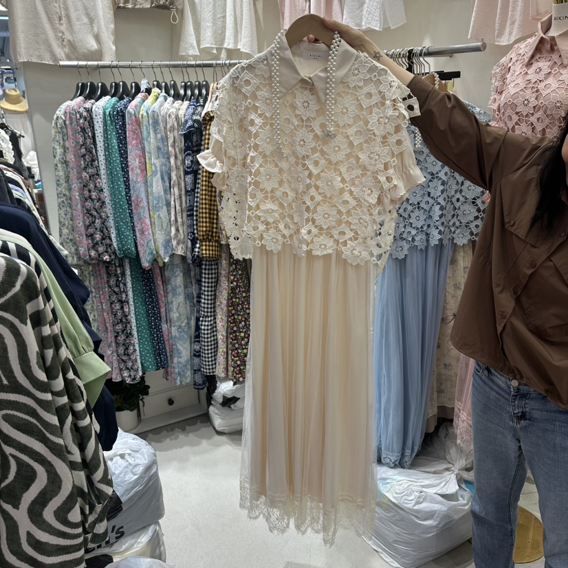 BIKINI韓國直郵女士新品時尚熱賣26夏季休閑連衣裙不含腰帶BIKINI連衣裙圖色3