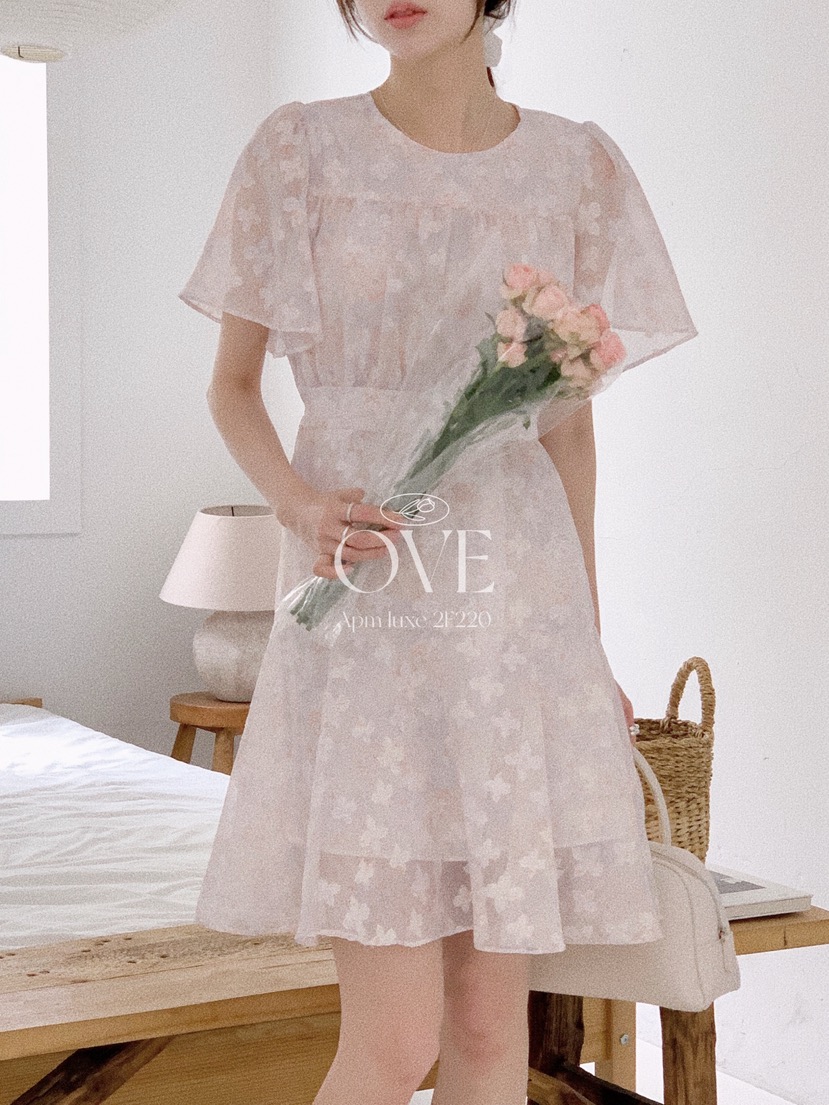 OVE韓國直郵女裝新品職業熱賣26夏季休閑人氣時尚推薦連衣裙OVE連衣裙