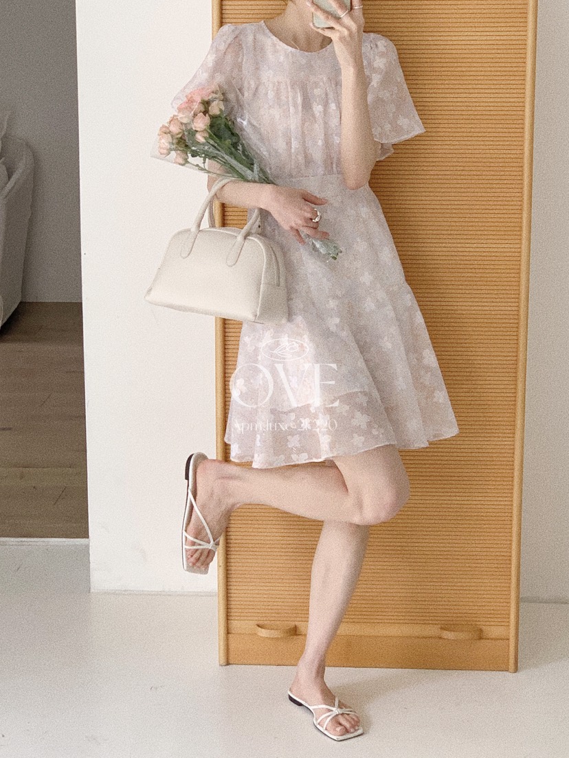 OVE韓國直郵女裝新品職業熱賣26夏季休閑人氣時尚推薦連衣裙OVE連衣裙