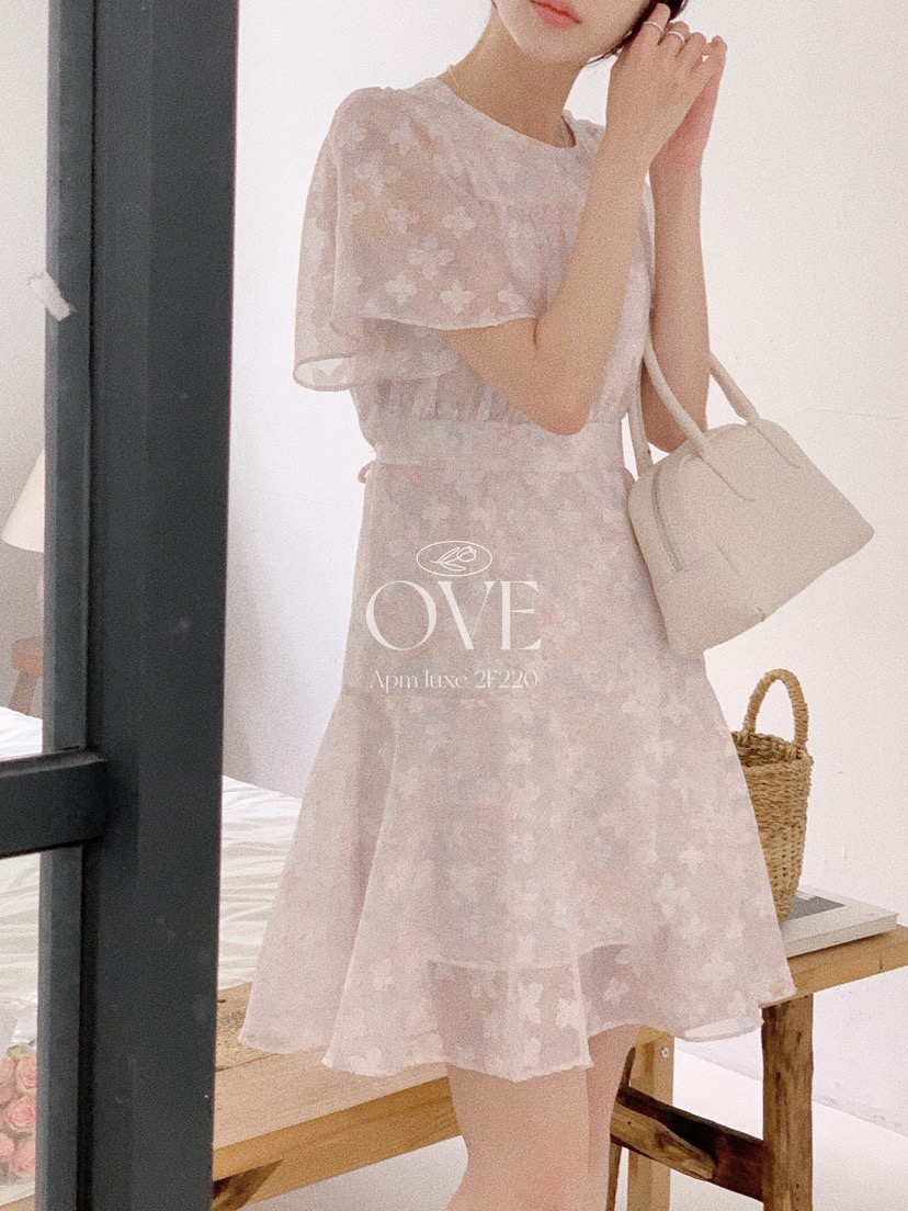 OVE韓國直郵女裝新品職業熱賣26夏季休閑人氣時尚推薦連衣裙OVE連衣裙