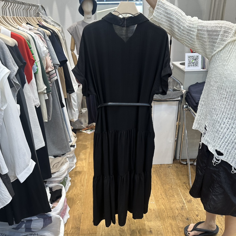 THE MOST-Q韓國直郵女士新款熱賣職業人氣連衣裙不含腰帶THE MOST連衣裙