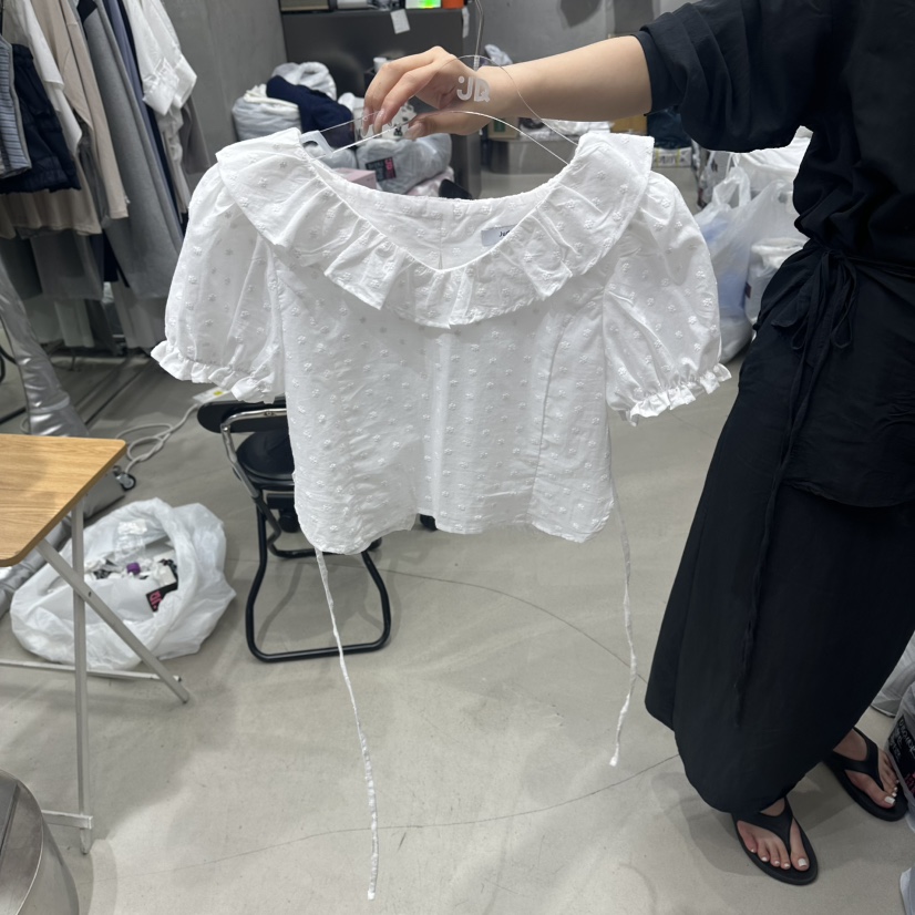 JUDYQUE韓國東大門代購女士新款熱賣休閑職業26春夏襯衫蕾絲衫JUDYQUE襯衫/蕾絲衫圖色1