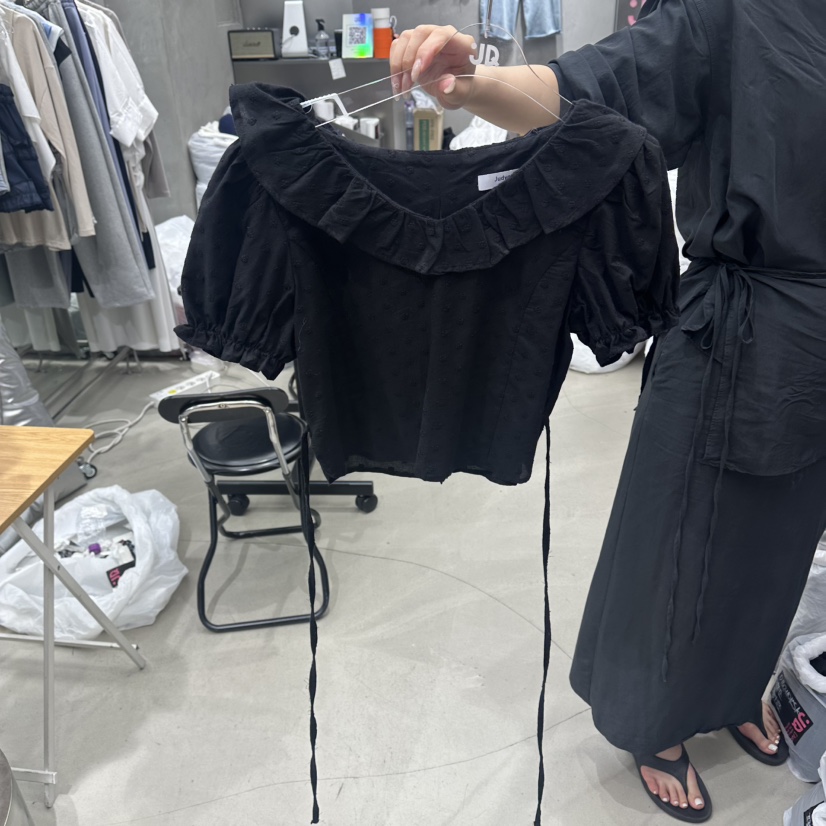 JUDYQUE韓國東大門代購女士新款熱賣休閑職業26春夏襯衫蕾絲衫JUDYQUE襯衫/蕾絲衫圖色2