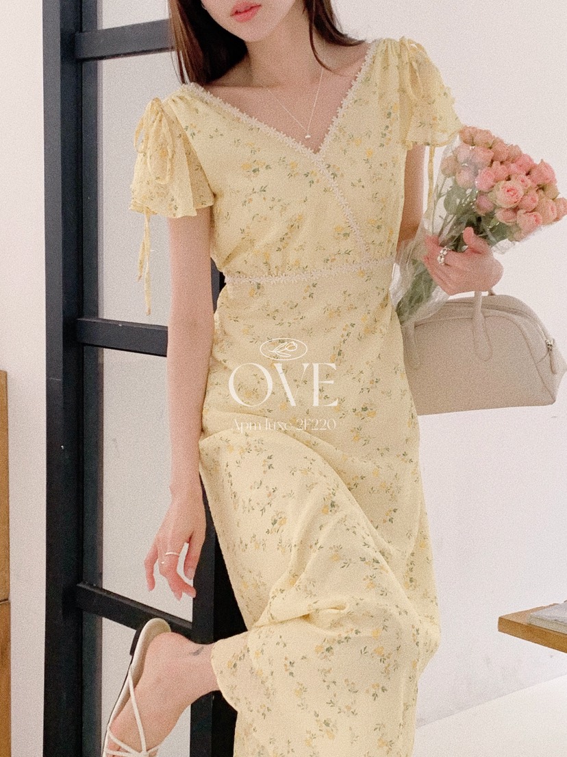 OVE韓國直郵女士新品推薦26春夏人氣熱賣時尚休閑連衣裙蕾絲OVE連衣裙