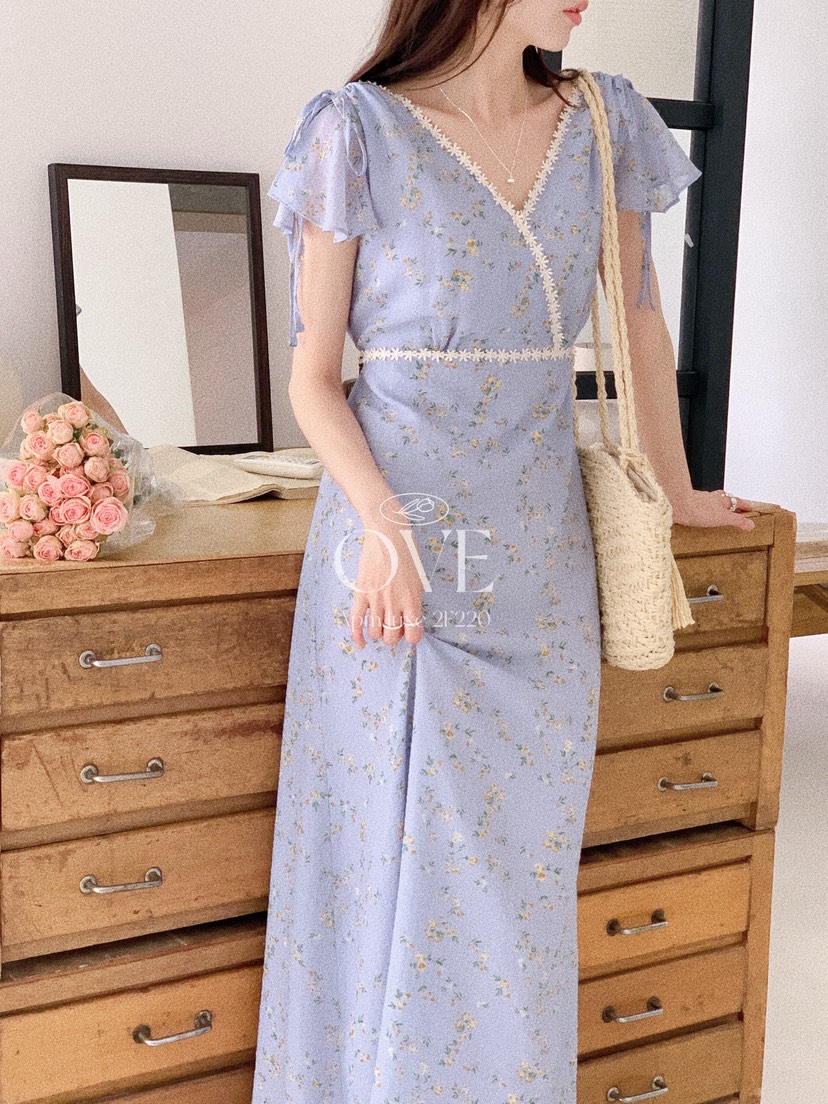 OVE韓國直郵女士新品推薦26春夏人氣熱賣時尚休閑連衣裙蕾絲OVE連衣裙