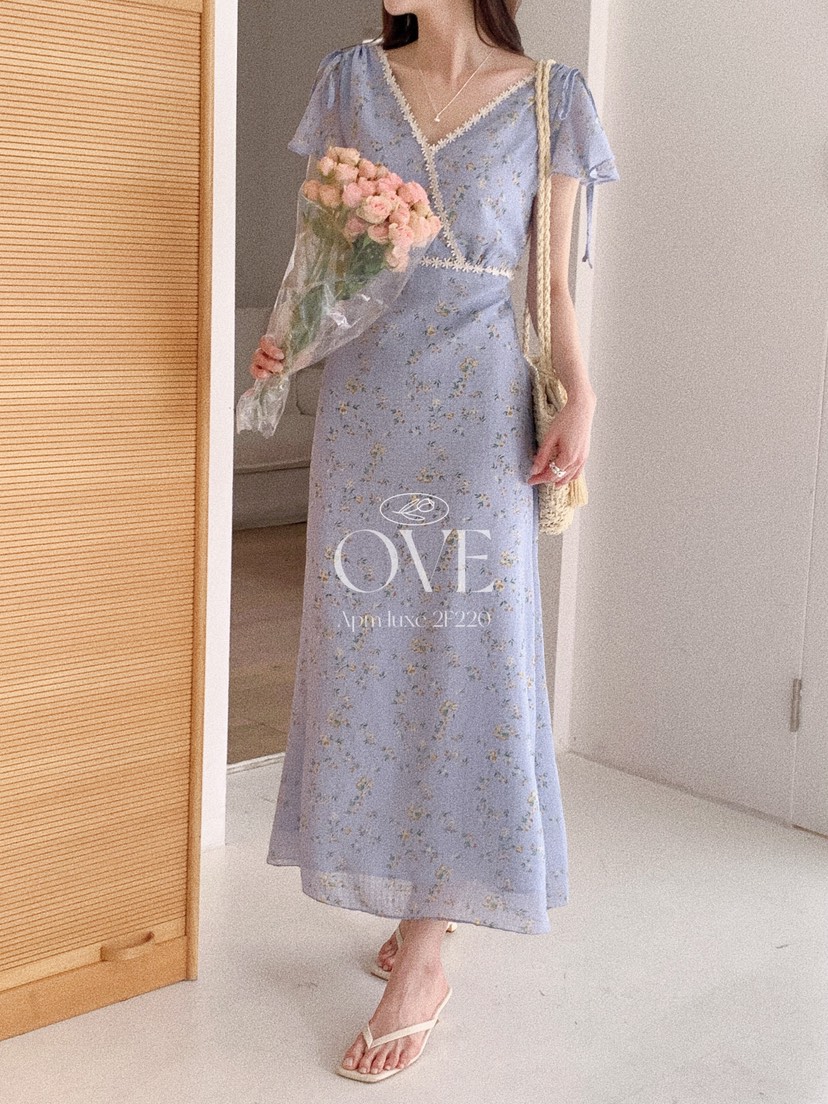 OVE韓國直郵女士新品推薦26春夏人氣熱賣時尚休閑連衣裙蕾絲OVE連衣裙