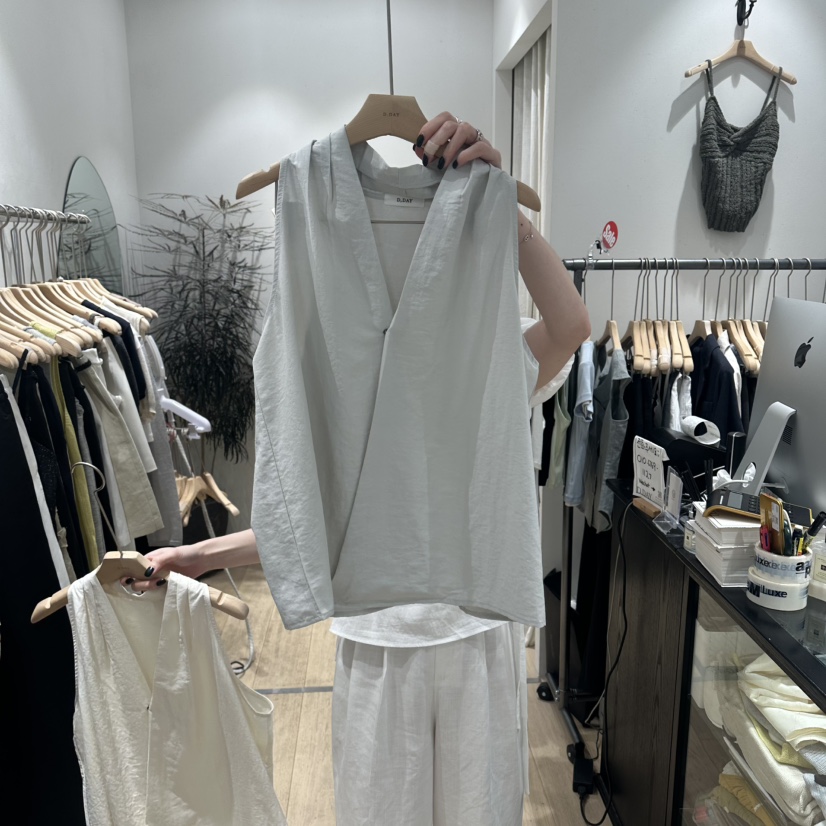 DDAY韓國直郵實拍女士新品26春夏時尚人氣休閑推薦吊帶背心DDAY吊帶/背心圖色2