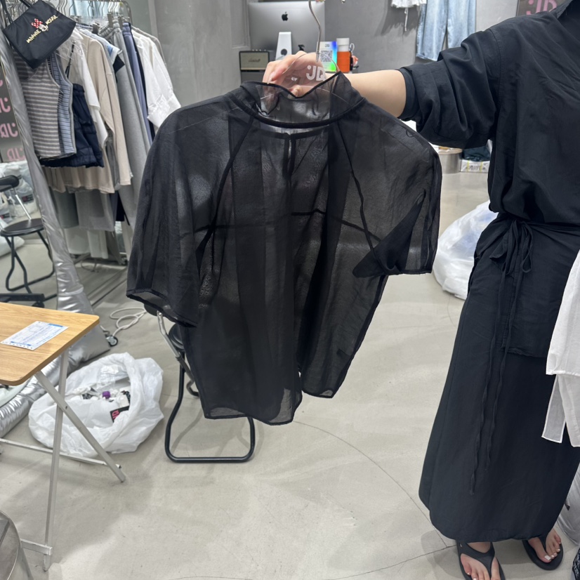 JUDYQUE韓國直郵實拍女士新品時尚人氣休閑襯衫蕾絲衫圍巾JUDYQUE襯衫/蕾絲衫圖色3