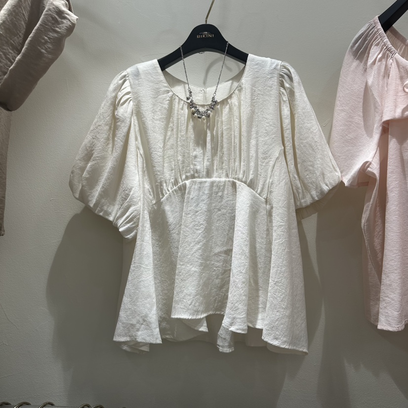 BIKINI東大門實拍韓國女士新品職業26春夏襯衫蕾絲衫不含項鏈BIKINI襯衫/蕾絲衫圖色1