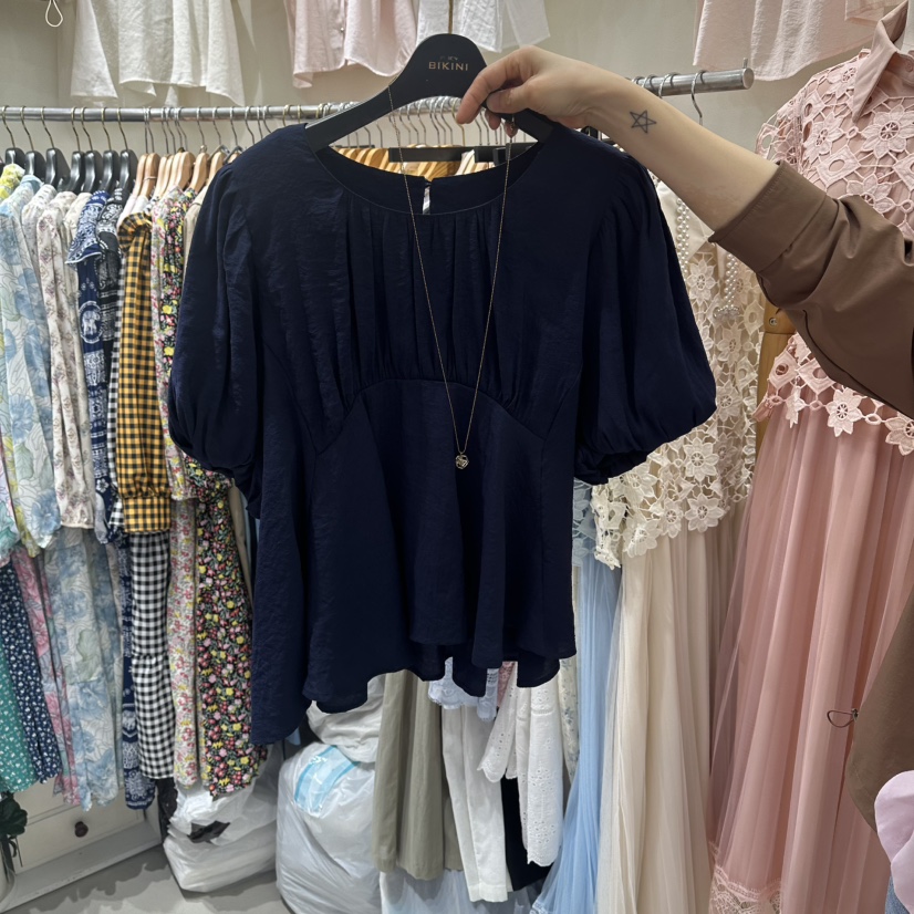 BIKINI東大門實拍韓國女士新品職業26春夏襯衫蕾絲衫不含項鏈BIKINI襯衫/蕾絲衫圖色3