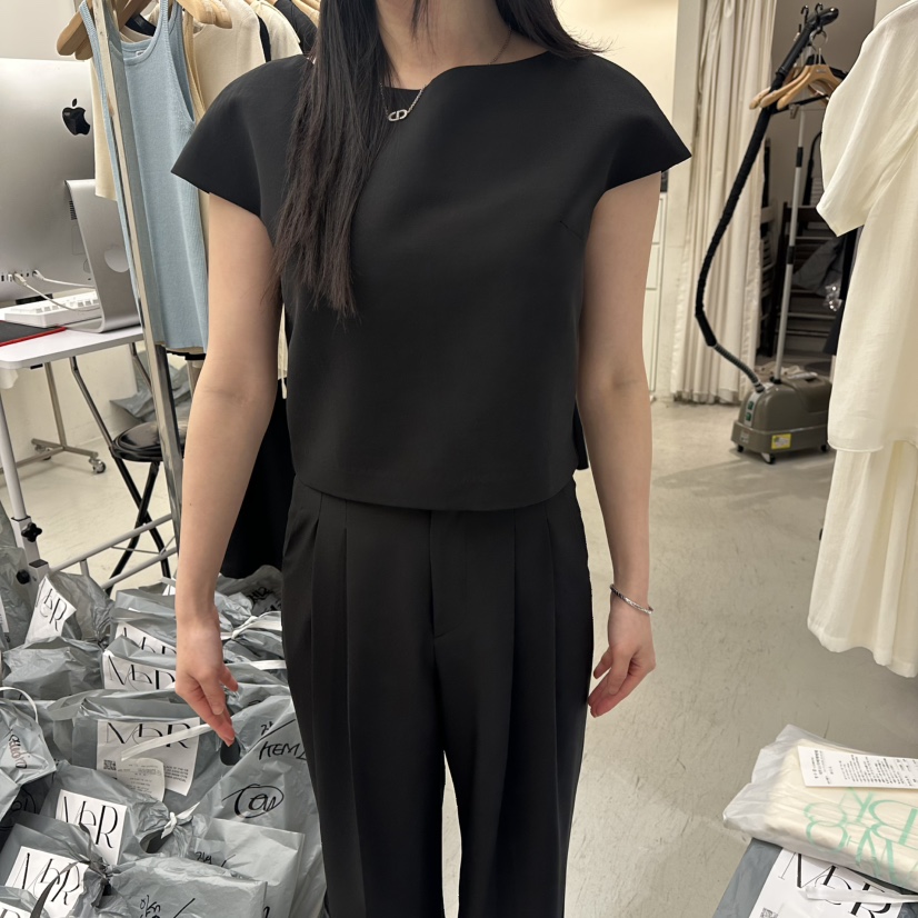 MER東大門實拍韓國女士新款職業26夏季休閑熱賣襯衫蕾絲衫MER/ANGELO BIANCO襯衫/蕾絲衫圖色2