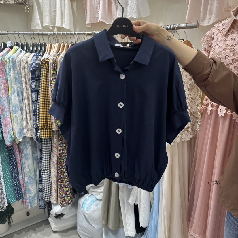 BIKINI東大門實拍韓國女裝新品休閑26夏季人氣襯衫蕾絲衫BIKINI襯衫/蕾絲衫圖色2