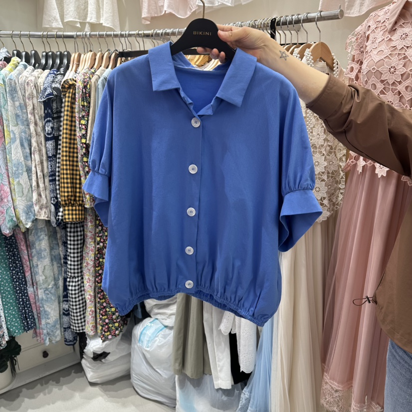BIKINI東大門實拍韓國女裝新品休閑26夏季人氣襯衫蕾絲衫BIKINI襯衫/蕾絲衫圖色3