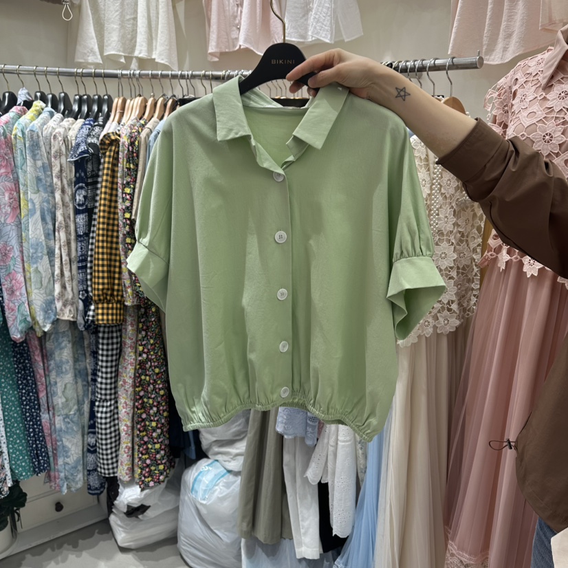 BIKINI東大門實拍韓國女裝新品休閑26夏季人氣襯衫蕾絲衫BIKINI襯衫/蕾絲衫圖色4