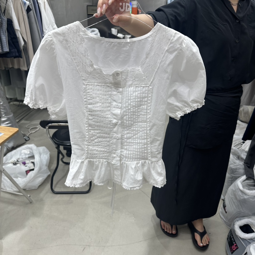 JUDYQUE韓國代購女士新品推薦休閑職業時尚熱賣襯衫蕾絲衫JUDYQUE襯衫/蕾絲衫圖色1
