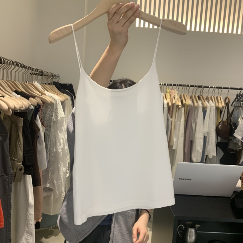 PLATE韓國代購女士新品26春夏時尚熱賣休閑26夏季吊帶背心無袖PLATE吊帶/背心圖色2