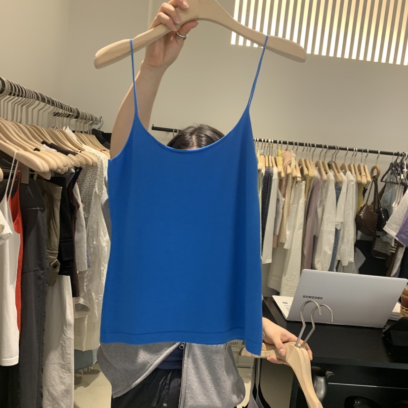PLATE韓國代購女士新品26春夏時尚熱賣休閑26夏季吊帶背心無袖PLATE吊帶/背心圖色3