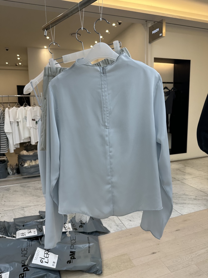 MAINT韓國直郵女裝新品時尚人氣26春夏26夏季休閑襯衫蕾絲衫MAINT襯衫/蕾絲衫