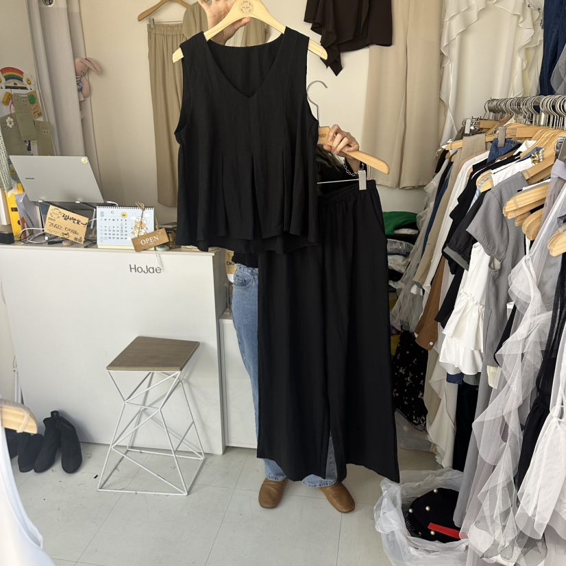 HOJAE韓國直郵女裝新品26夏季人氣職業時尚推薦休閑26春夏套裝MID-LEVEL JUMP套裝圖色3