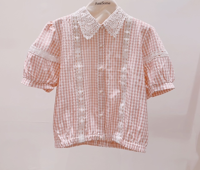 AWESOME-P韓國東大門代購女士新品時尚熱賣26夏季襯衫蕾絲衫AWESOME-P襯衫/蕾絲衫圖色1