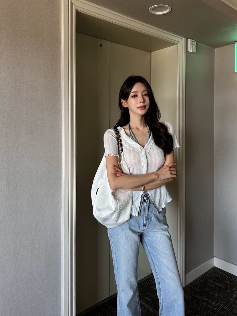 81 MARKET-L韓國直郵女裝新品熱賣26春夏襯衫蕾絲衫假兩件81 MARKET-L襯衫/蕾絲衫