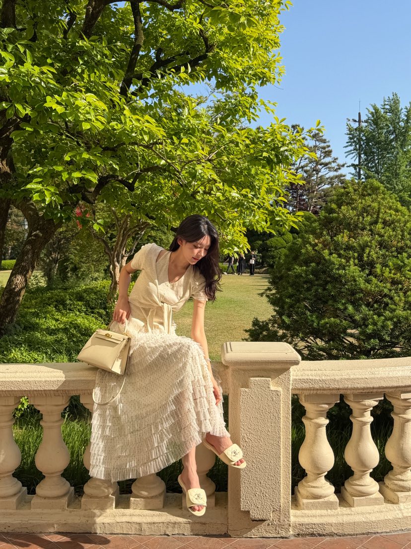 81 MARKET-L韓國東大門代購女士新品人氣針織衫假兩件亞麻81 MARKET-L針織衫