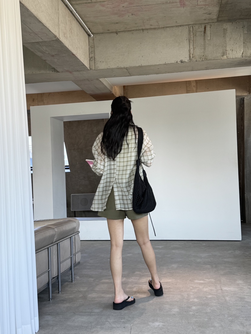 LIMLIMLIM韓國直郵女士新款26春夏推薦熱賣襯衫蕾絲衫格紋LIM LIM LIM襯衫/蕾絲衫