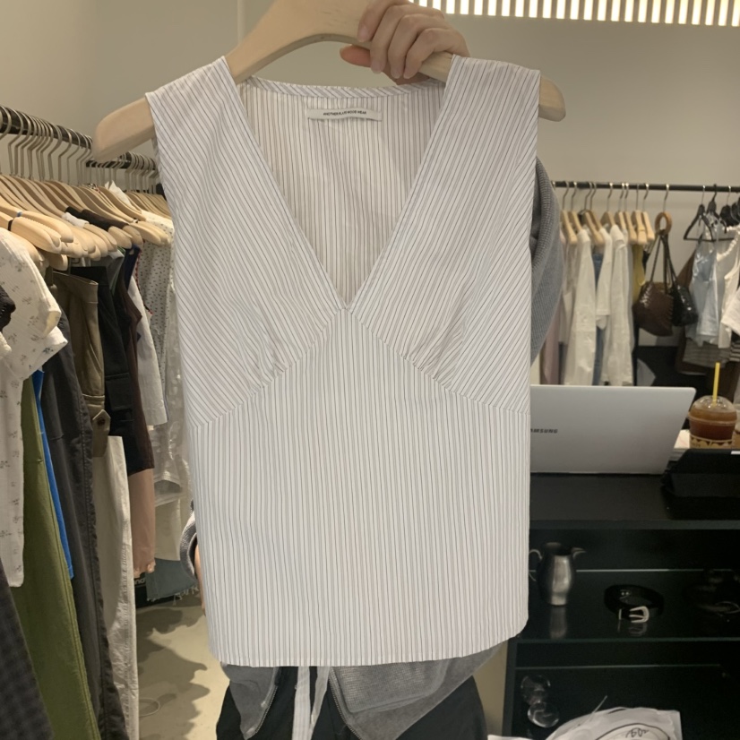 PLATE韓國直郵女裝新品職業26春夏時尚休閑熱賣襯衫蕾絲衫PLATE襯衫/蕾絲衫圖色2