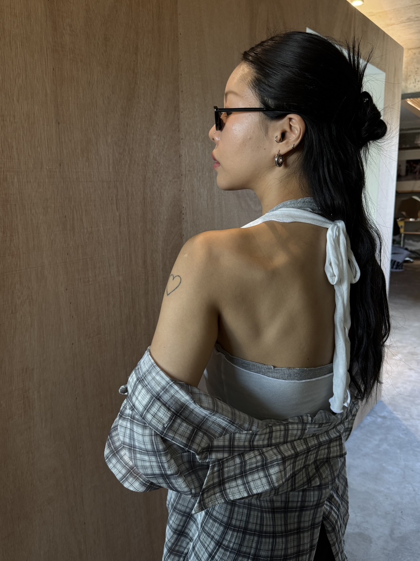 LIMLIMLIM韓國直郵實拍女士新款26春夏吊帶背心不含項鏈假兩件LIM LIM LIM吊帶/背心