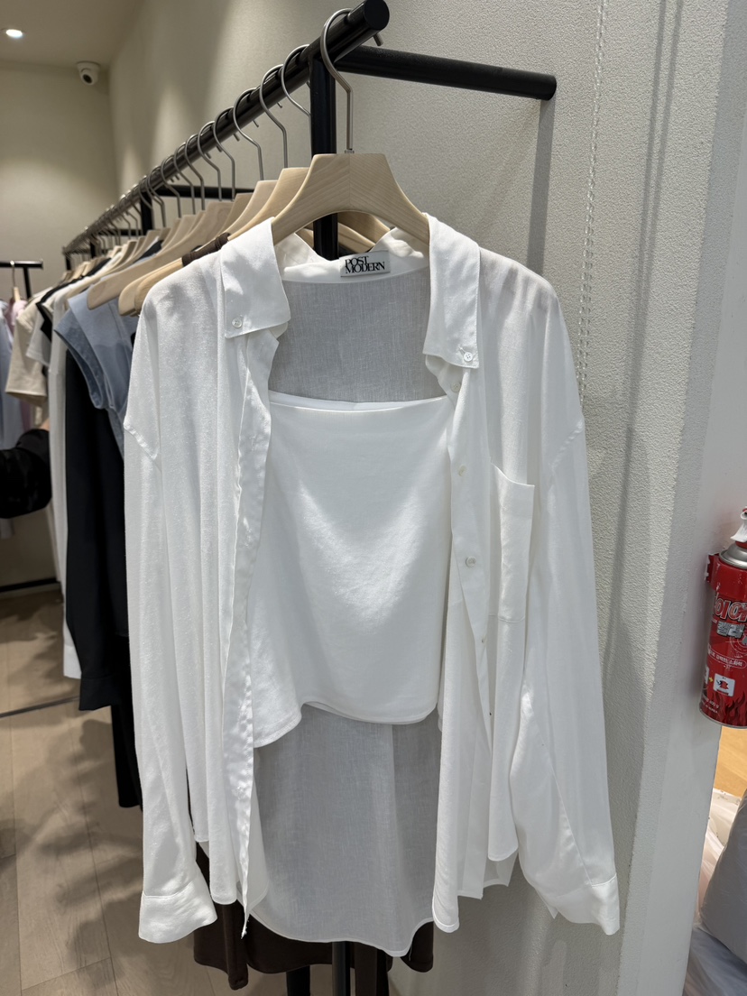 POSTMODERN韓國東大門直郵女士新品熱賣26春夏套裝兩件套無袖POSTMODERN套裝圖色1