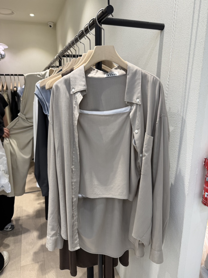 POSTMODERN韓國東大門直郵女士新品熱賣26春夏套裝兩件套無袖POSTMODERN套裝圖色2